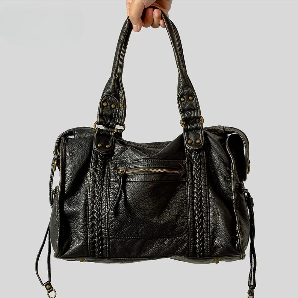 Vintage Tote Bag for School & Work, Shoulder Bag – Harper