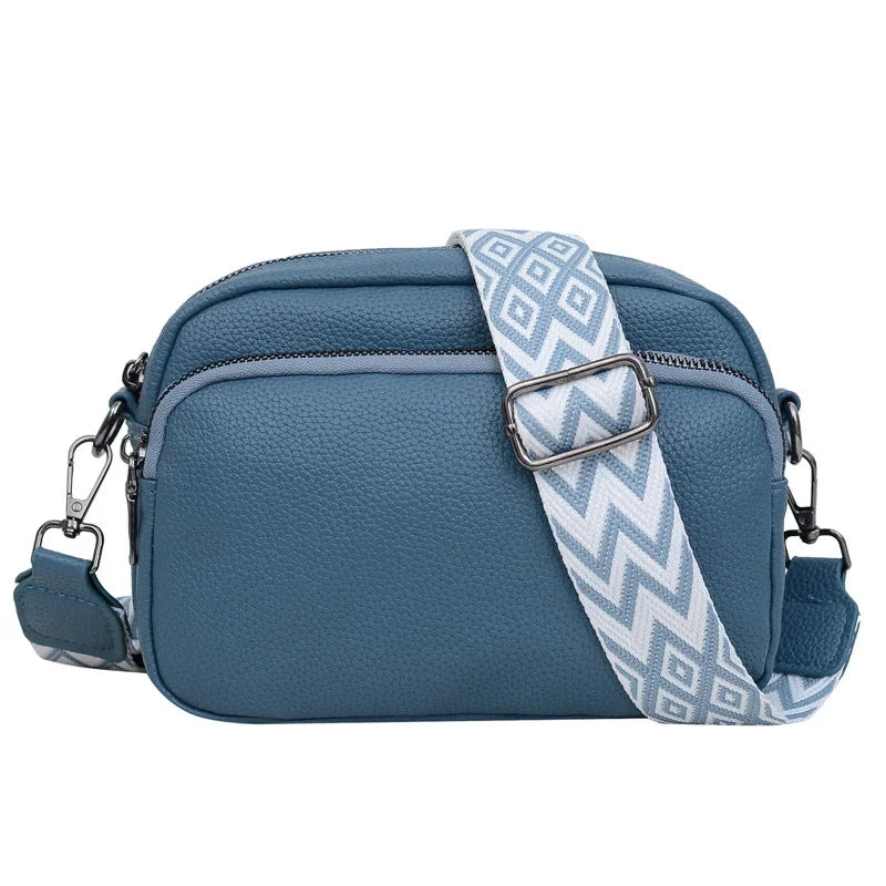 Crossbody Bag with Patterned Strap – Emma