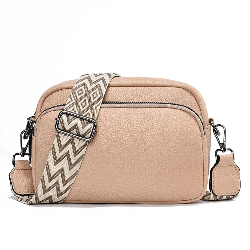 Crossbody Bag with Patterned Strap – Emma