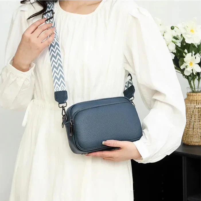 Crossbody Bag with Patterned Strap – Emma