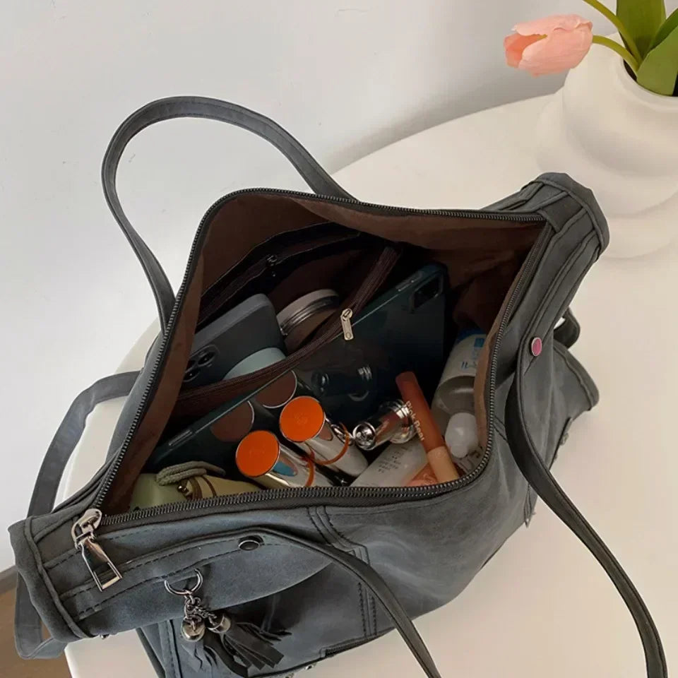 Large Leather Tote Bag, Everyday Bag – Jadea