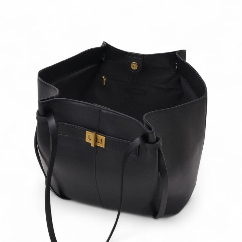 Tote Bag for Work & Uni – Large Vegan Leather Shoulder Bag – Vi