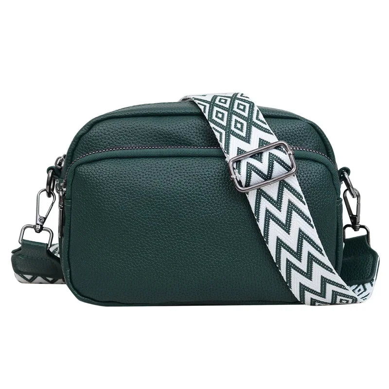 Crossbody Bag with Patterned Strap – Emma