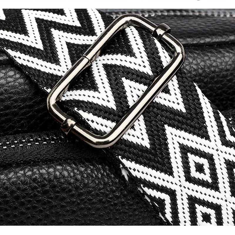 Crossbody Bag with Patterned Strap – Emma