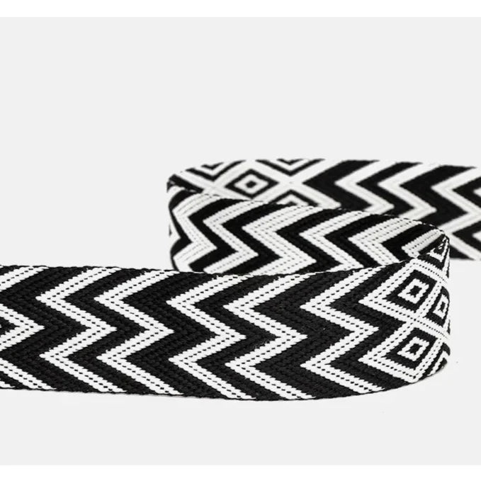 Crossbody Bag with Patterned Strap – Emma