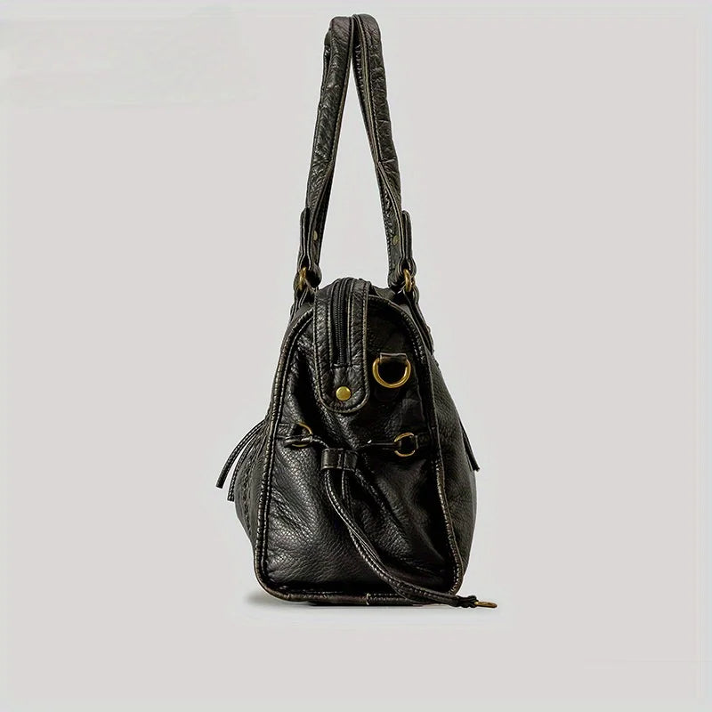 Vintage Tote Bag for School & Work, Shoulder Bag – Harper