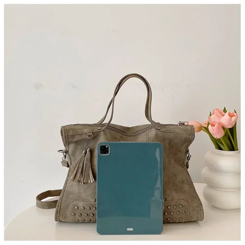 Large Leather Tote Bag, Everyday Bag – Jadea