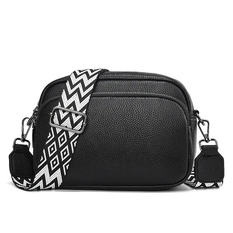 Crossbody Bag with Patterned Strap – Emma