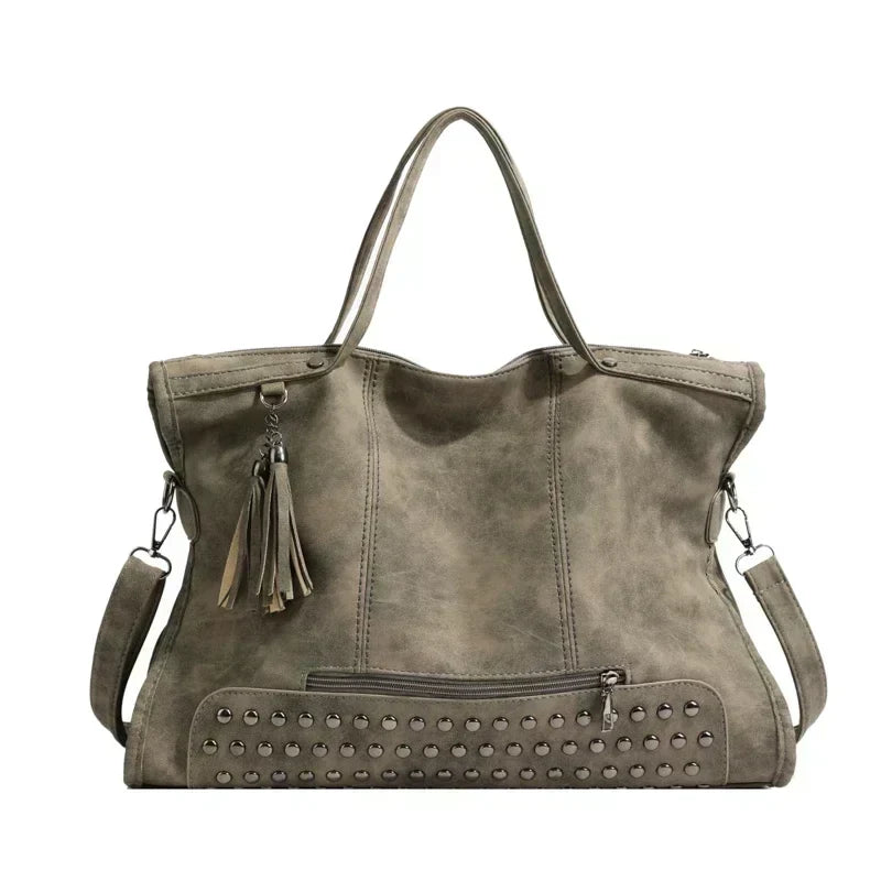 Large Leather Tote Bag, Everyday Bag – Jadea
