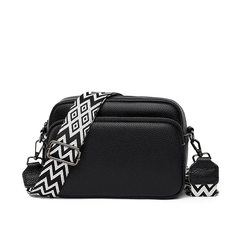 Crossbody Bag with Patterned Strap – Emma
