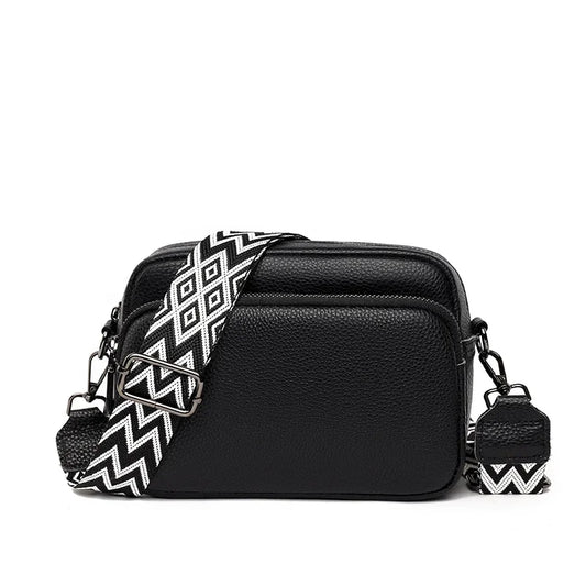 Crossbody Bag with Patterned Strap – Emma