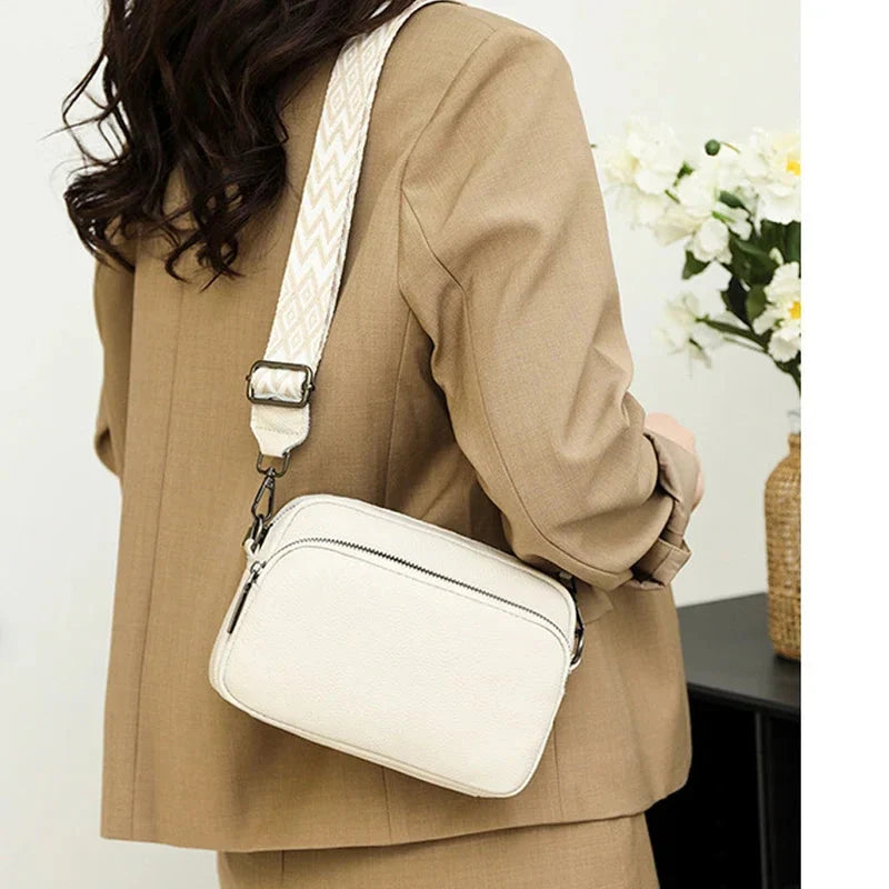 Crossbody Bag with Patterned Strap – Emma