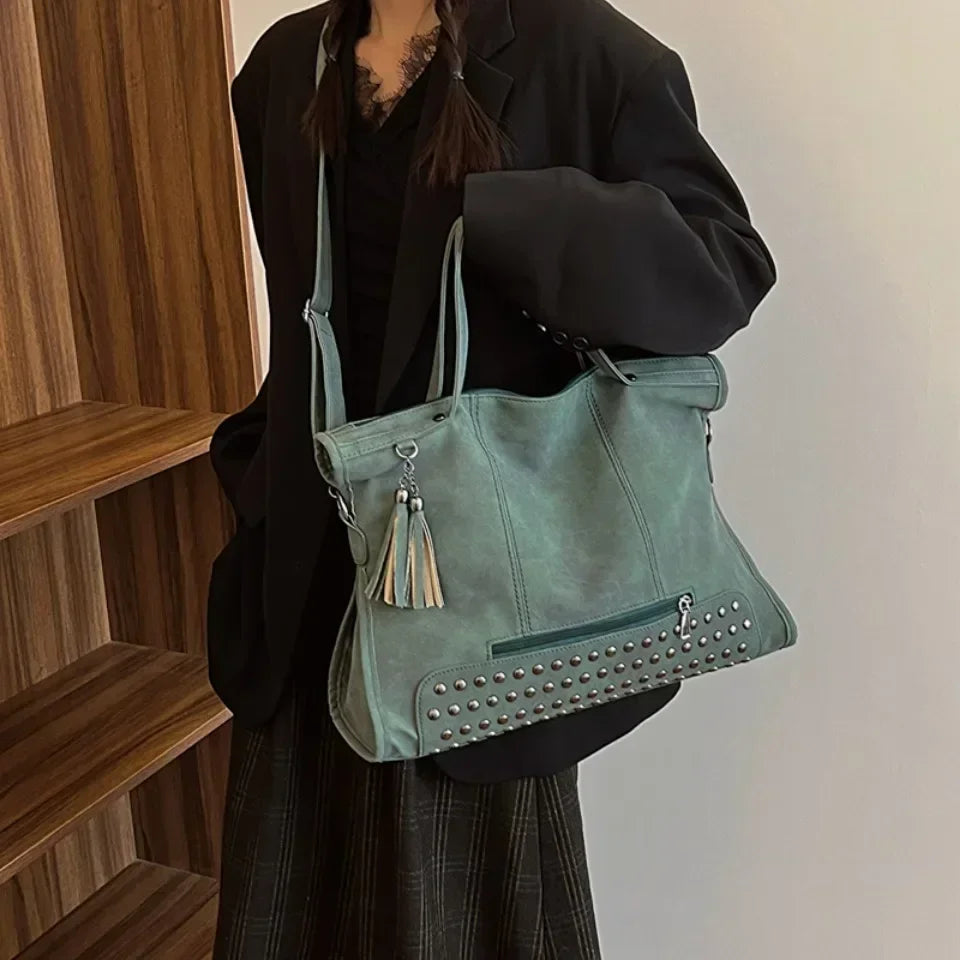 Large Leather Tote Bag, Everyday Bag – Jadea