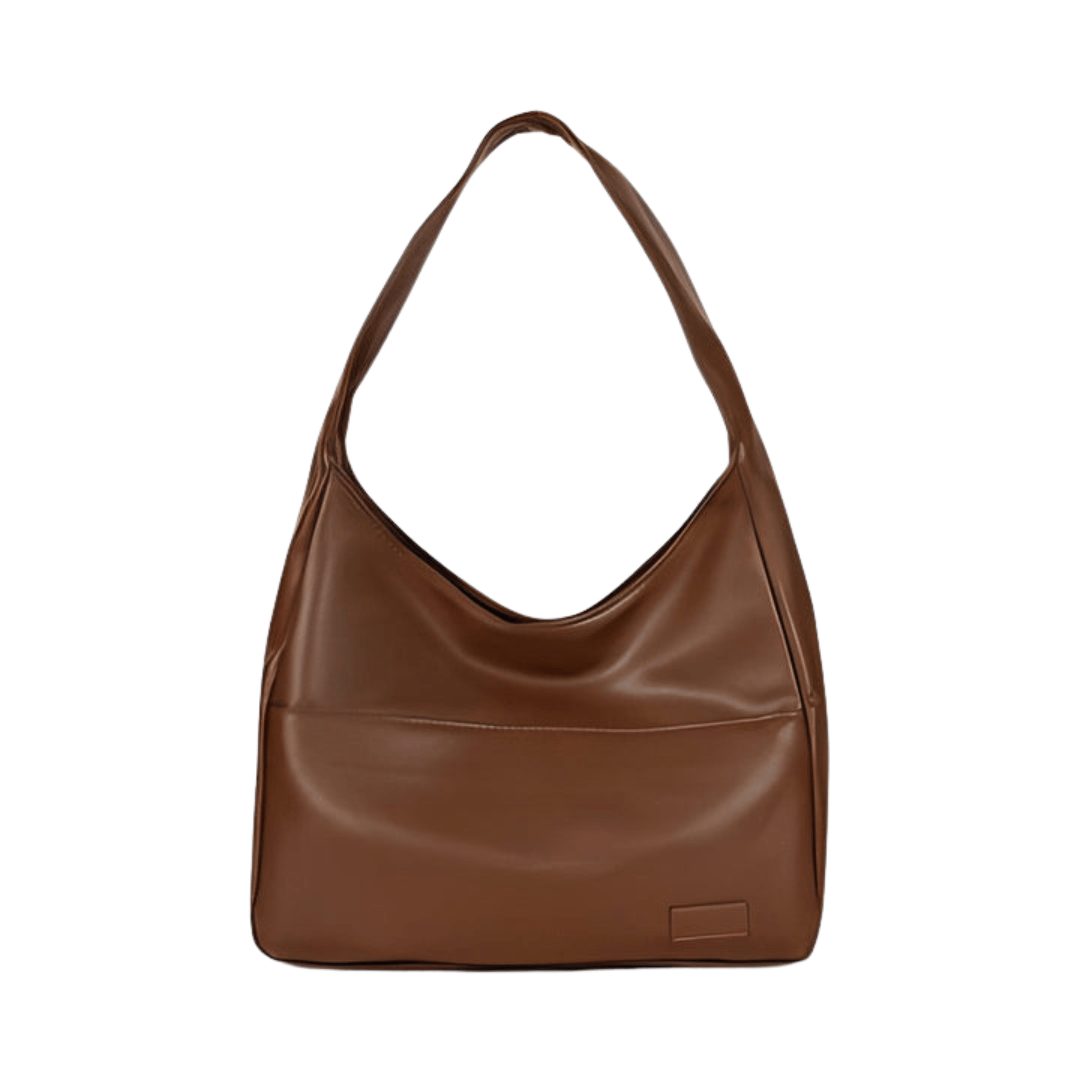 sac à main hobo en cuir lisse, tendance - Lua
